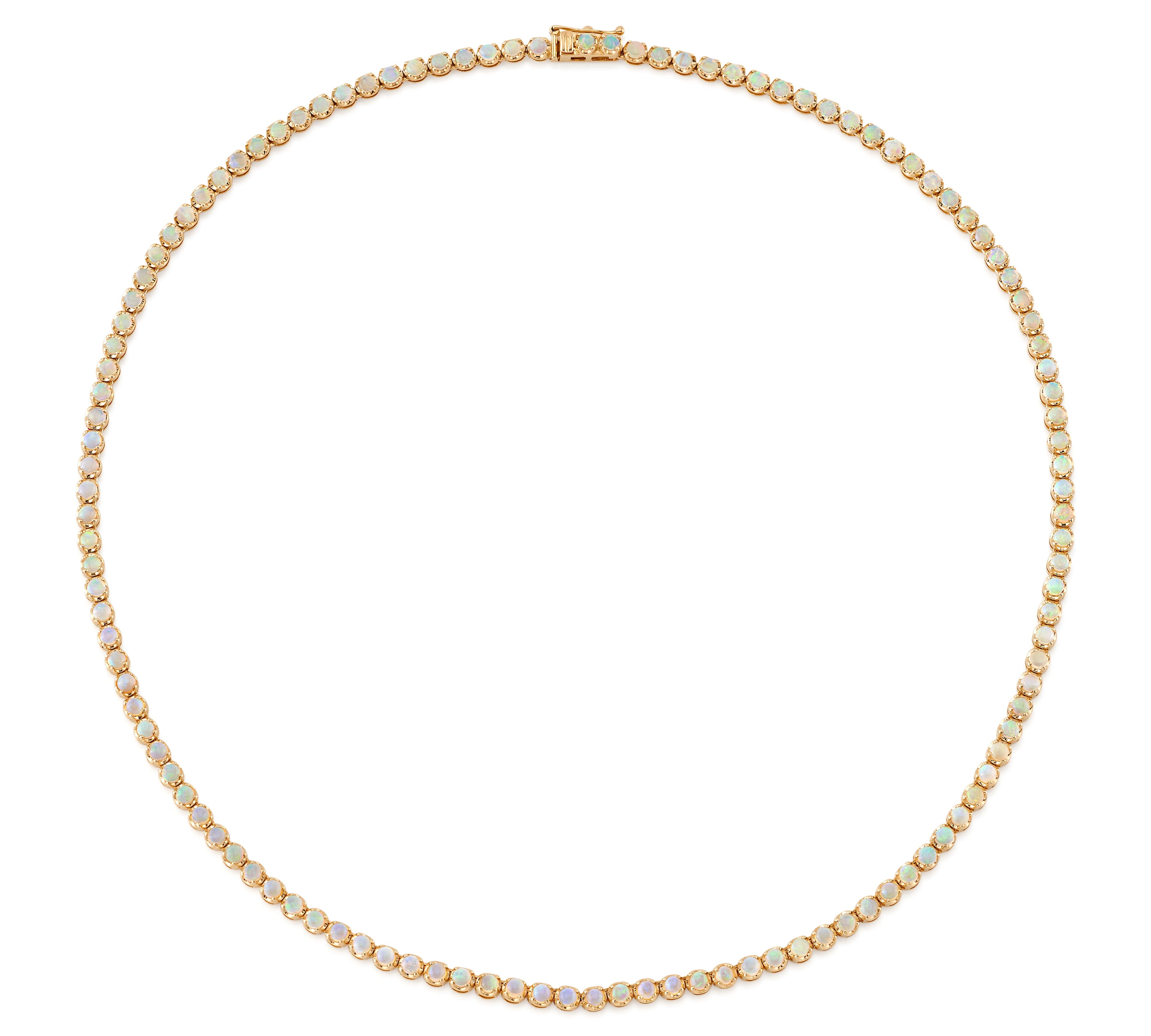 Classic Precious Stone Tennis Necklace Tennis Necklace Roseark Deux Opal