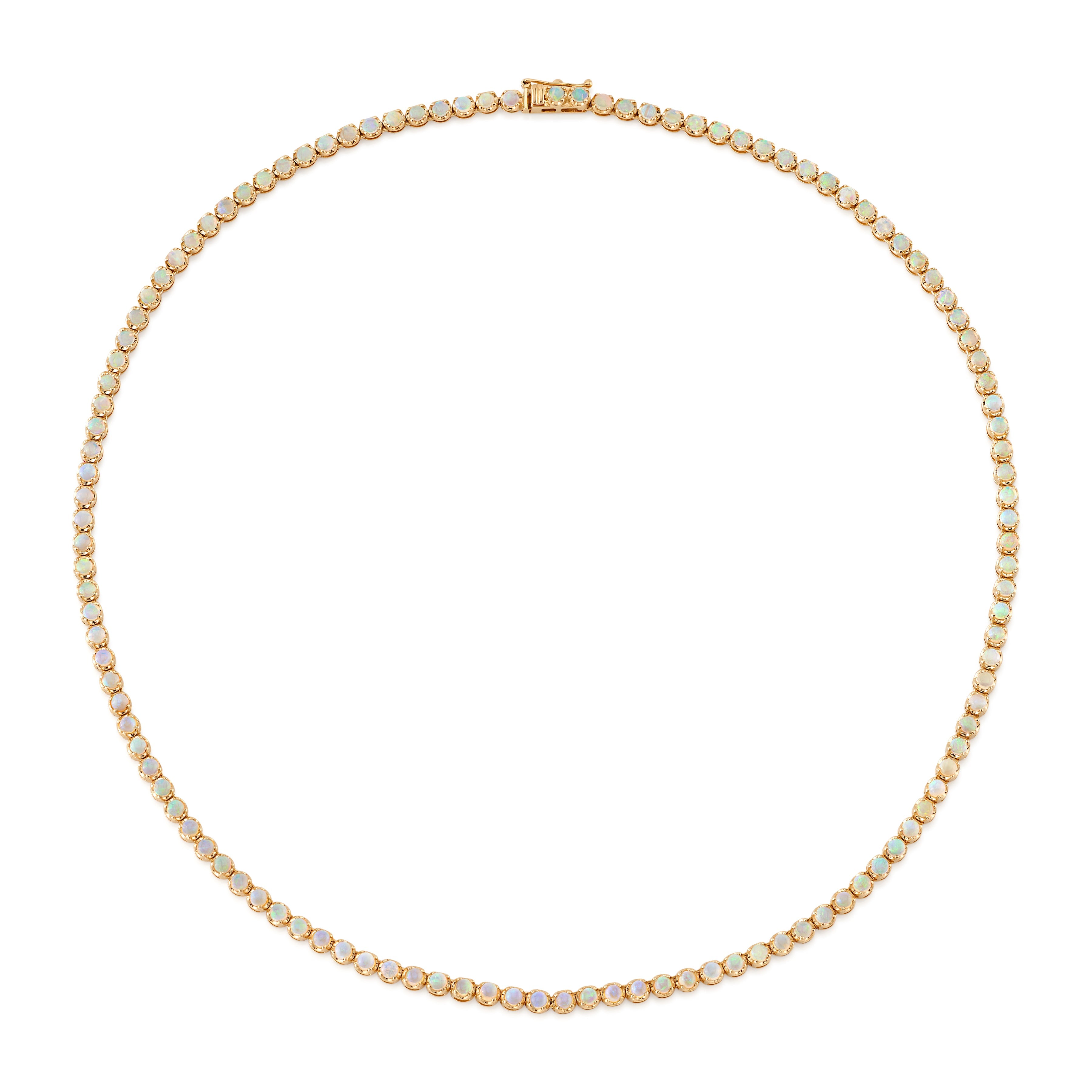 Classic Precious Stone Tennis Necklace Tennis Necklace Roseark Deux Opal