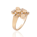 Bubbles Ring with Diamond, Small Cocktail Ring Falamank Diamond