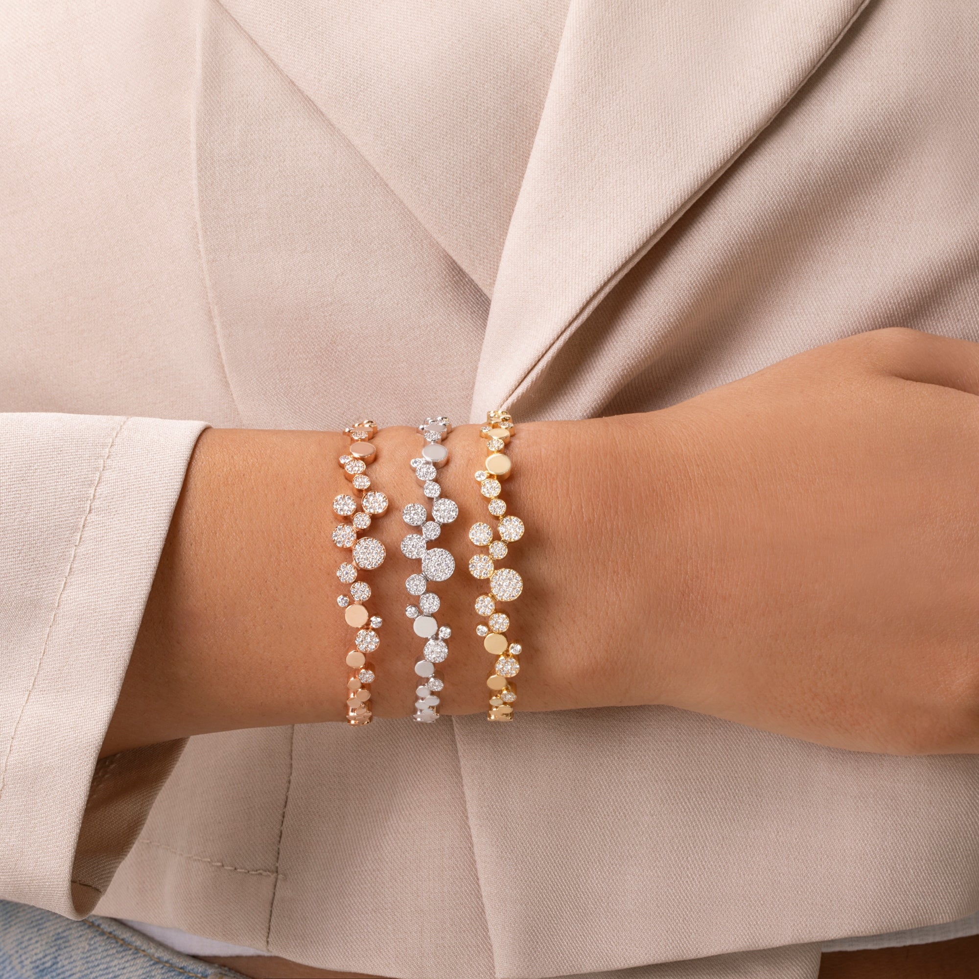 Bubble Bangle with Diamonds Bangle Falamank