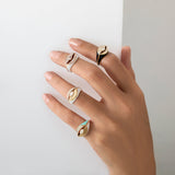 Iced Latte Diamond Ring Cocktail Ring Falamank