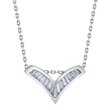 Victory Baguette Pendant Necklace Necklace Roseark Vintage