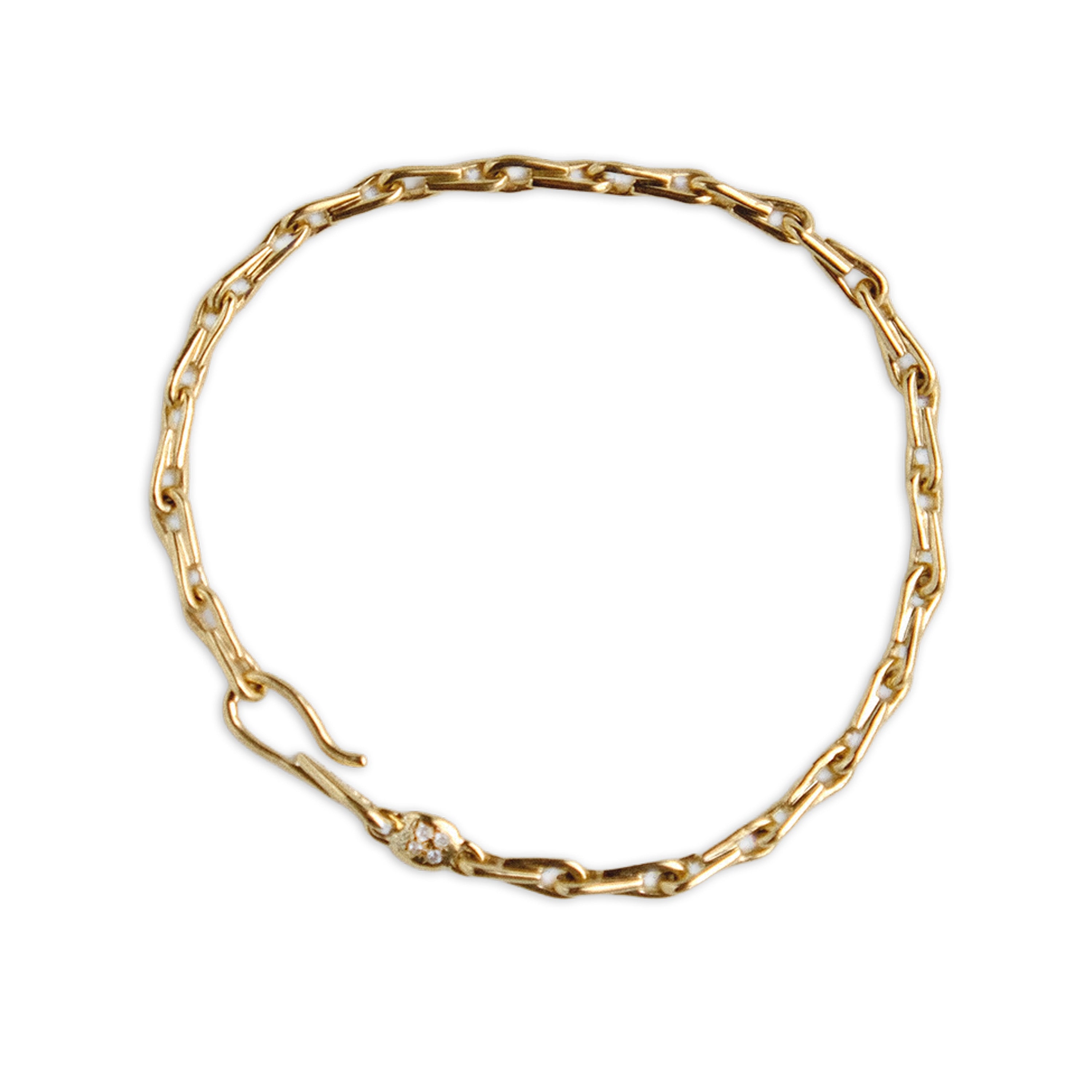 Barleycorn Chain Bracelet with Diamonds Chain Bracelet Mari Beltran