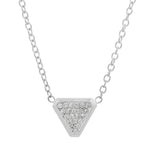 Benitoite Diamond Necklace Pendant Necklace Elisabeth Bell Jewelry White Gold