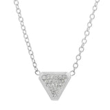 Benitoite Diamond Necklace Pendant Necklace Elisabeth Bell Jewelry White Gold