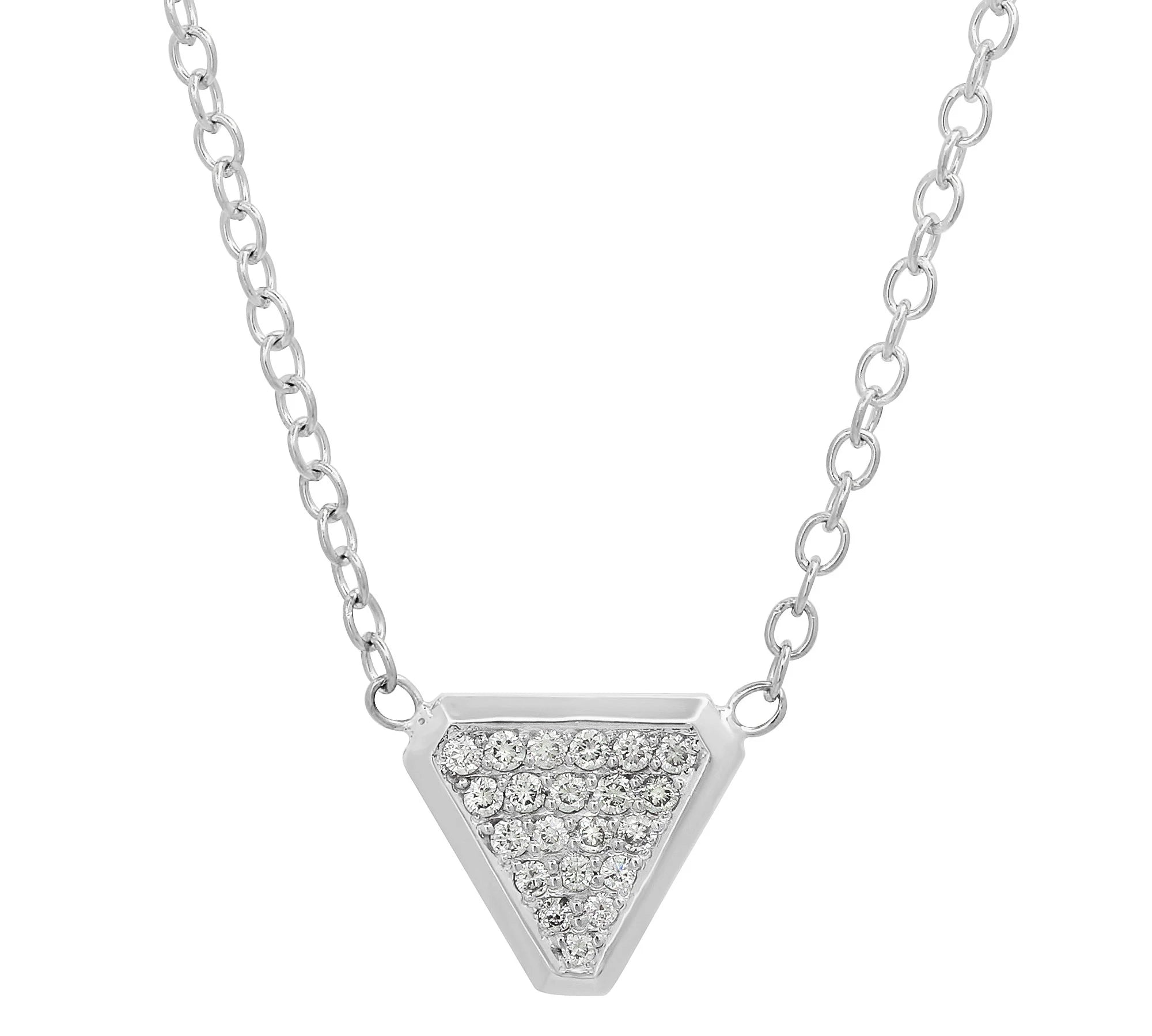 Benitoite Diamond Necklace Pendant Necklace Elisabeth Bell Jewelry White Gold