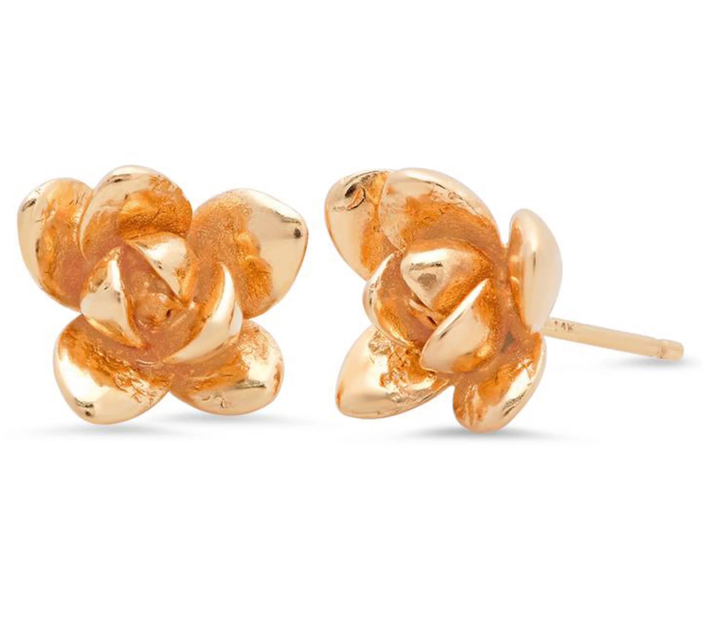 Blossom Earrings Stud Earrings Elisabeth Bell Jewelry Plain Rose Gold 