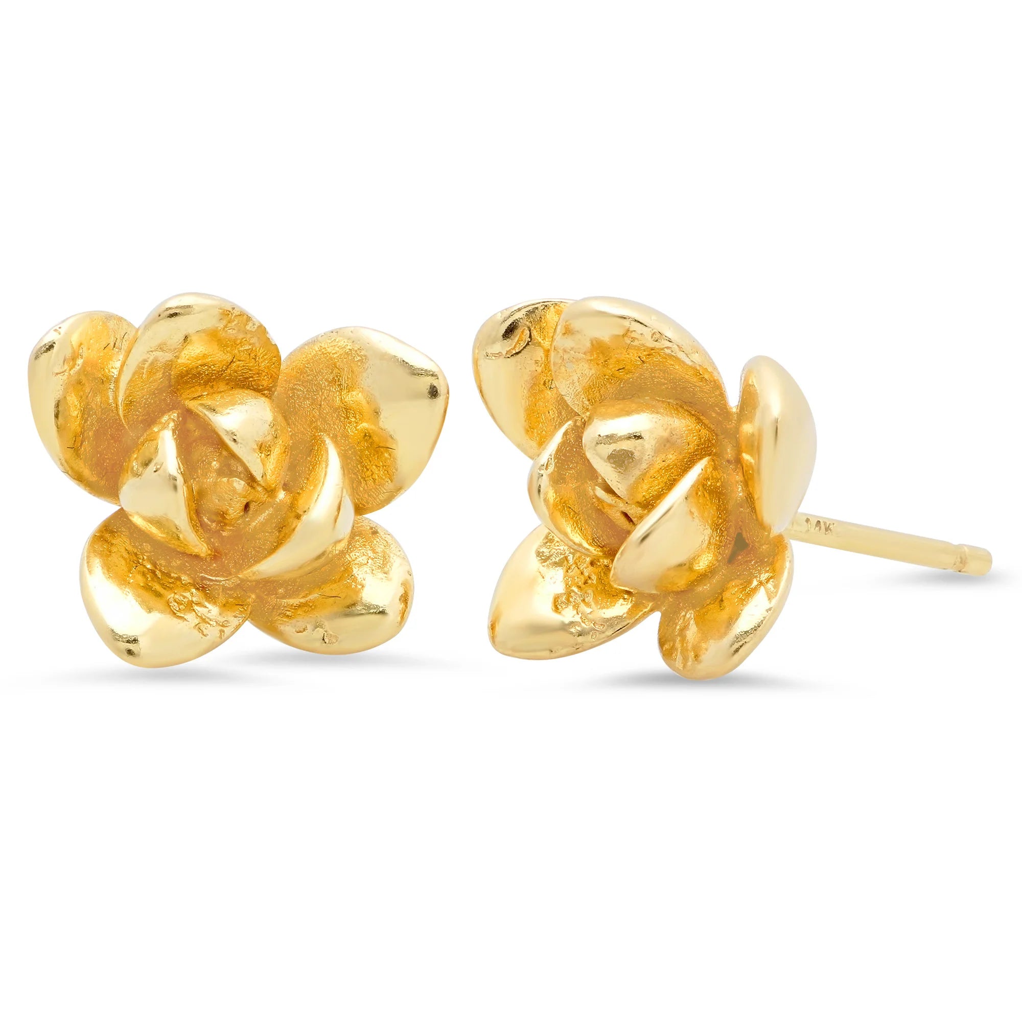 Blossom Earrings Stud Earrings Elisabeth Bell Jewelry Plain Yellow Gold 