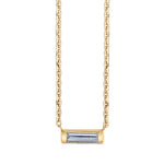 Petite T Necklace Necklace Amy Gregg Jewelry Yellow Gold