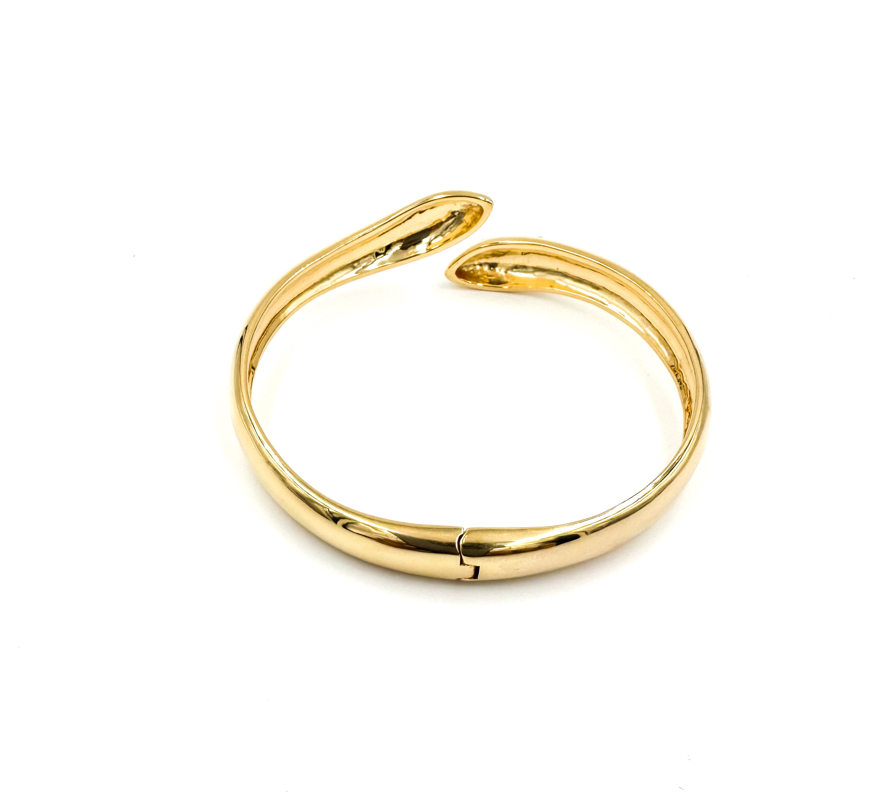 Claw Bangle with Sprinkled Diamonds, Sterling Silver Bangle MAE + LANG