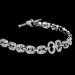 Links Chain Bracelet with Diamonds, White Gold Chain Bracelet KIMITAKE