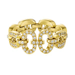 Links Iconic Chain Ring with Diamonds Ring KIMITAKE