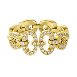 Links Iconic Chain Ring with Diamonds Ring KIMITAKE