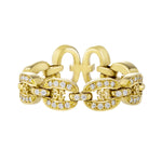 Links Iconic Chain Ring with Diamonds Ring KIMITAKE