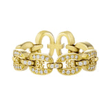 Links Iconic Chain Ring with Diamonds Ring KIMITAKE