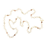 Diamond Ruby Sapphire Circles Squares Necklace Necklace Carolyn Rodney