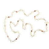 Diamond Ruby Sapphire Circles Squares Necklace Necklace Carolyn Rodney