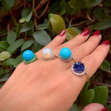 Sleeping Beauty Turquoise Diamond Classic Twist Ring Ring Carolyn Rodney