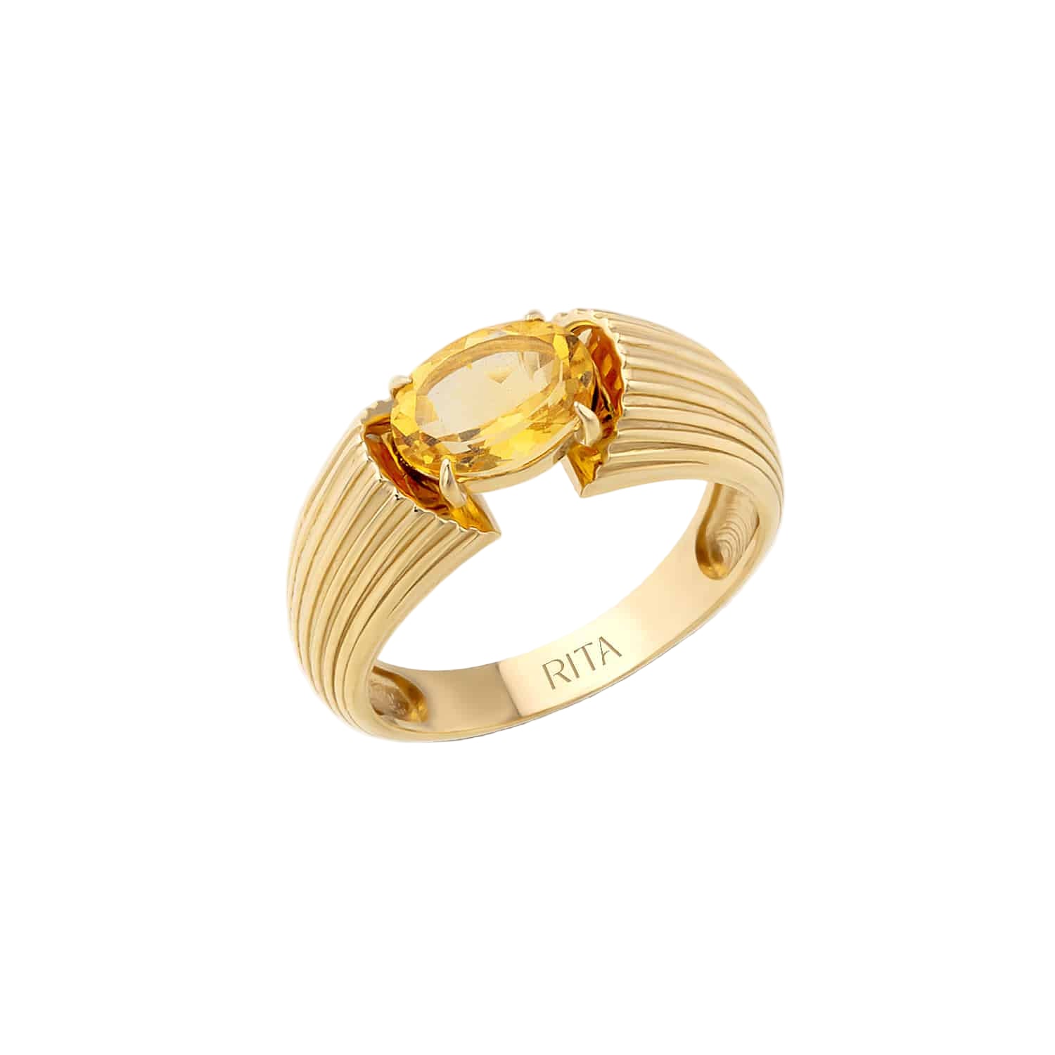 Gemstone Heirloom Ring Ring RITA Fine Jewelry Citrine