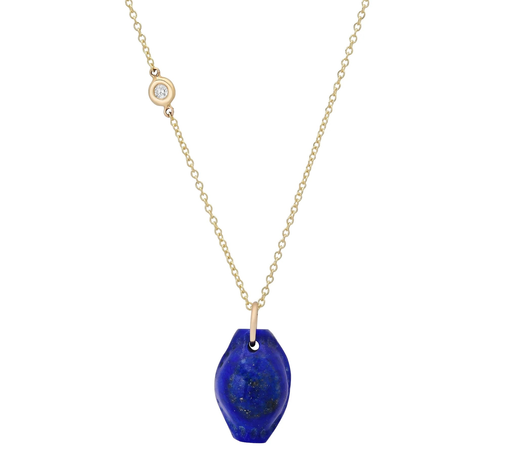 V-Land Shell Necklace Pendant Necklace Elisabeth Bell Jewelry Lapis