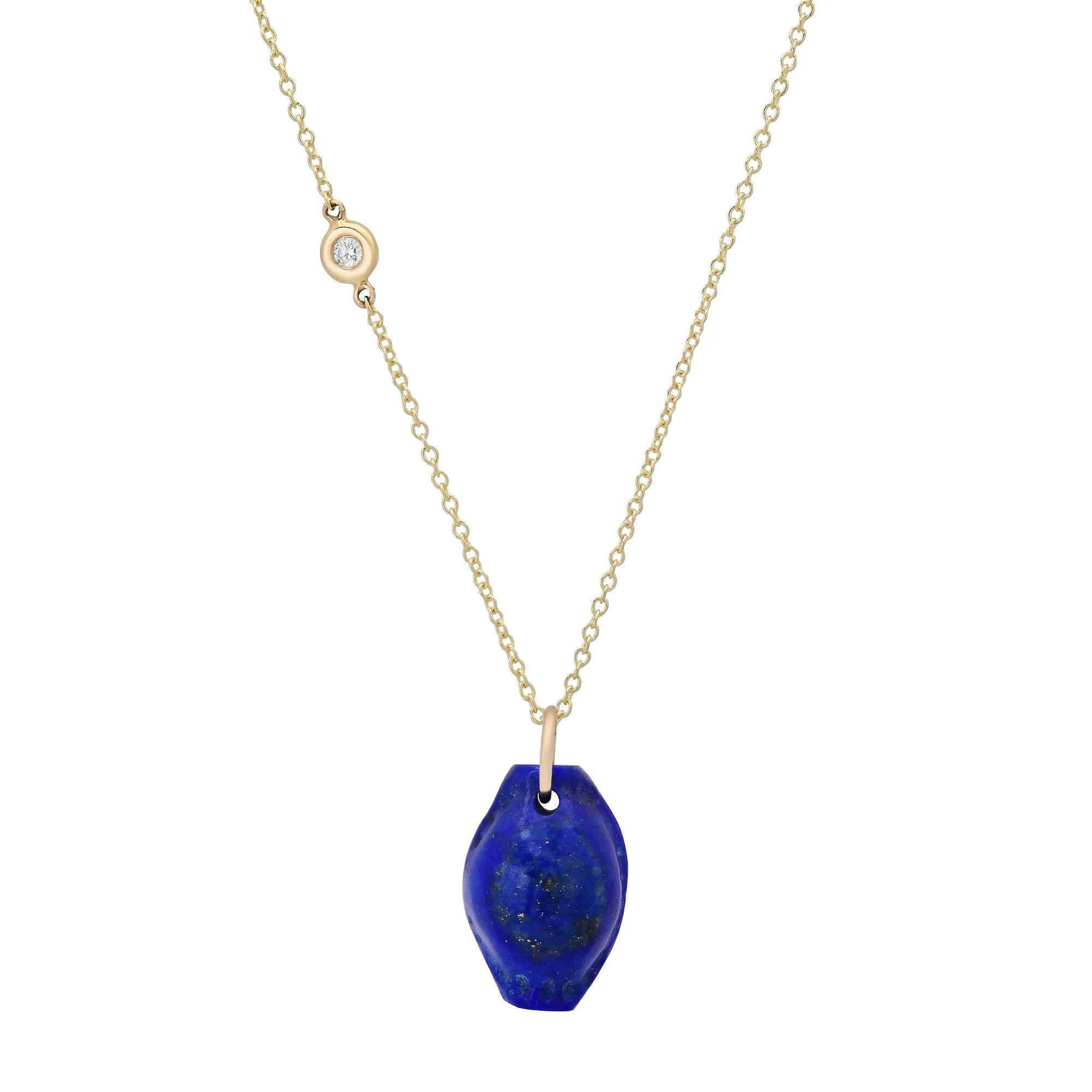 V-Land Shell Necklace Pendant Necklace Elisabeth Bell Jewelry Lapis