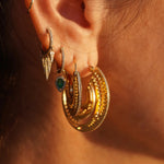 Rising Sun Hoops Drop Earrings Malibu Soul Fine Jewelry