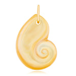 Golden Nautilus Charm Pendant Maura Green