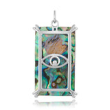Hamsa Sacred Symbol Tablet Charm Charm Maura Green   