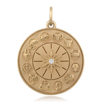 Small Zodiac Wheel Pendant Pendant Maura Green   
