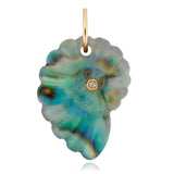 Luminescent Ammonite, Small Charm Maura Green