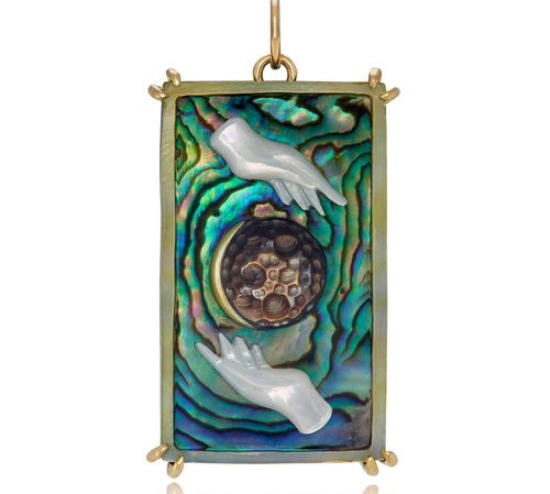 Moon Tarot Card Pendant Pendant Maura Green   
