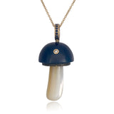 Magic Mushroom Charm with Pave Bail Charm Maura Green   