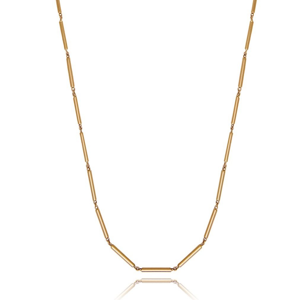 Gold Stick Link Chain Chain Necklace Maura Green