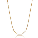 Gold Stick Link Chain Chain Necklace Maura Green
