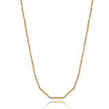 Gold Stick Link Chain Chain Necklace Maura Green