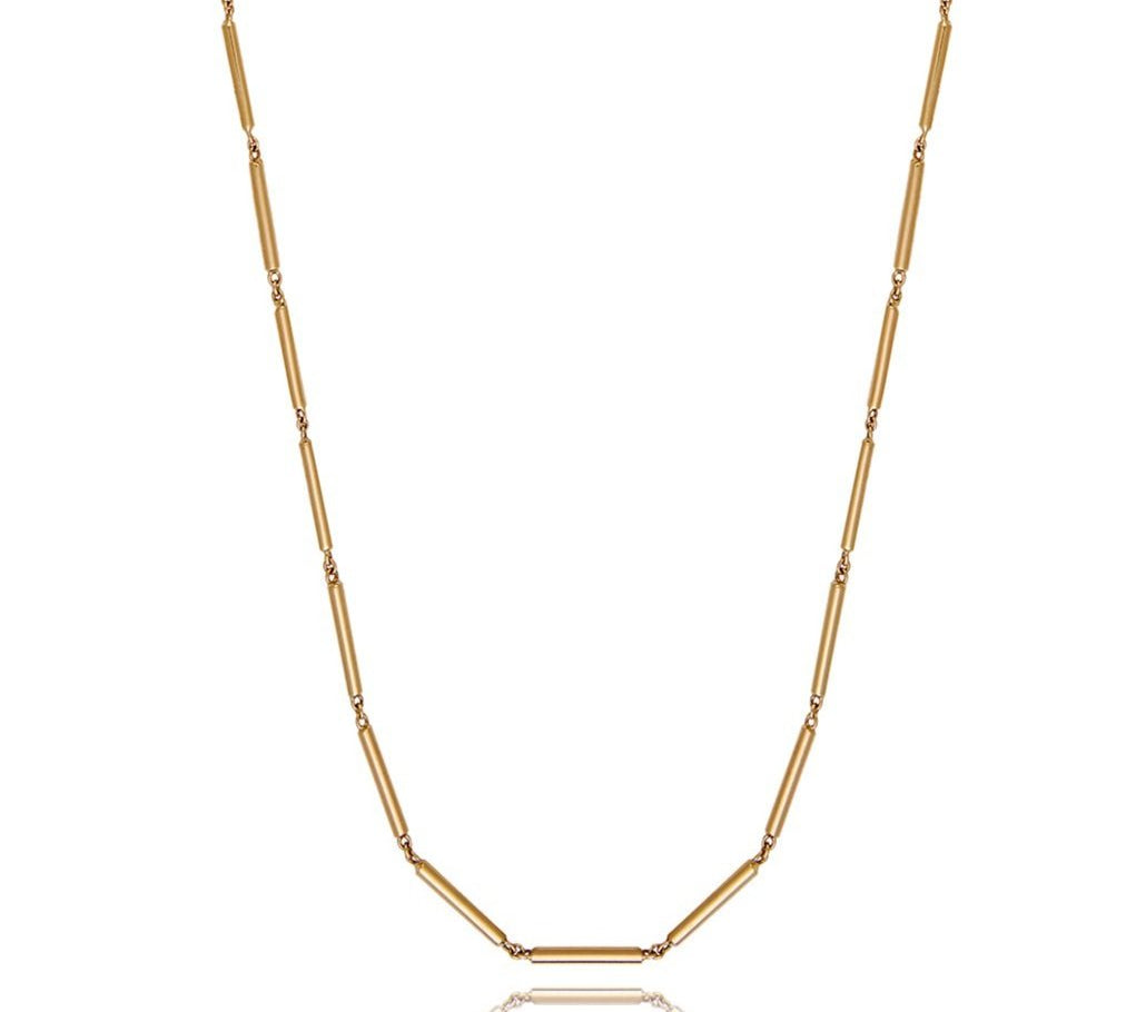 Gold Stick Link Chain Chain Necklace Maura Green