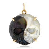 Skull Yin Yang Pendant Pendant Maura Green   