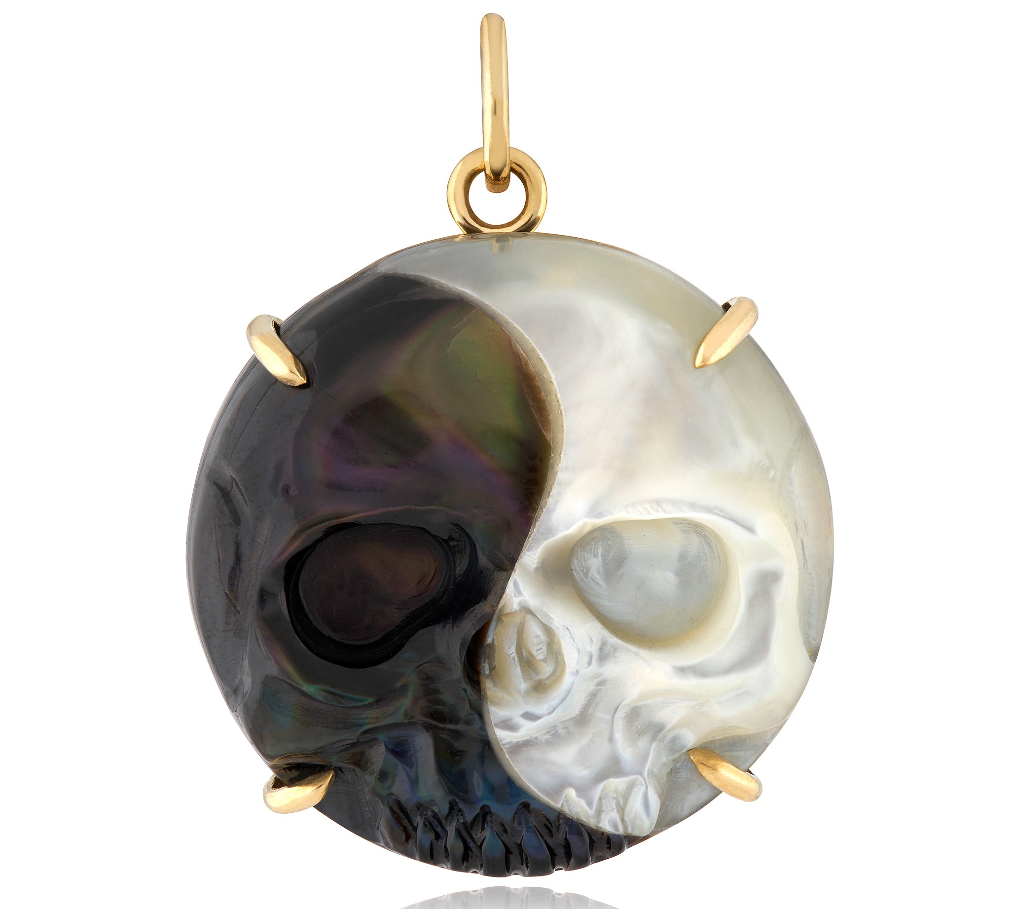 Skull Yin Yang Pendant Pendant Maura Green   