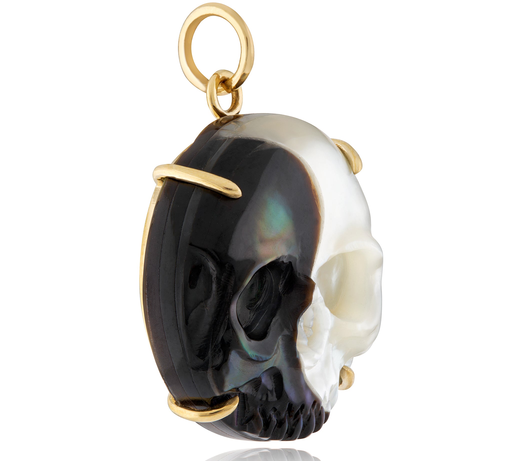 Skull Yin Yang Pendant Pendant Maura Green   