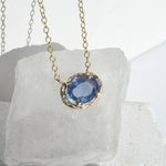 Ceylon Sapphire Necklace Pendant Necklace Elisabeth Bell Jewelry