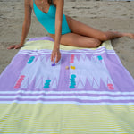Oahu Backgammon Beach Towel BEACHbyBell