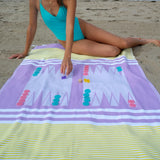 Oahu Backgammon Beach Towel BEACHbyBell