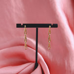 Three Link Barleycorn Chain Earrings Drop Earrings Mari Beltran