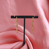 Three Link Barleycorn Chain Earrings Drop Earrings Mari Beltran