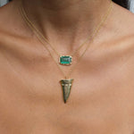 Large Mako Tooth Necklace Pendant Necklace Elisabeth Bell Jewelry