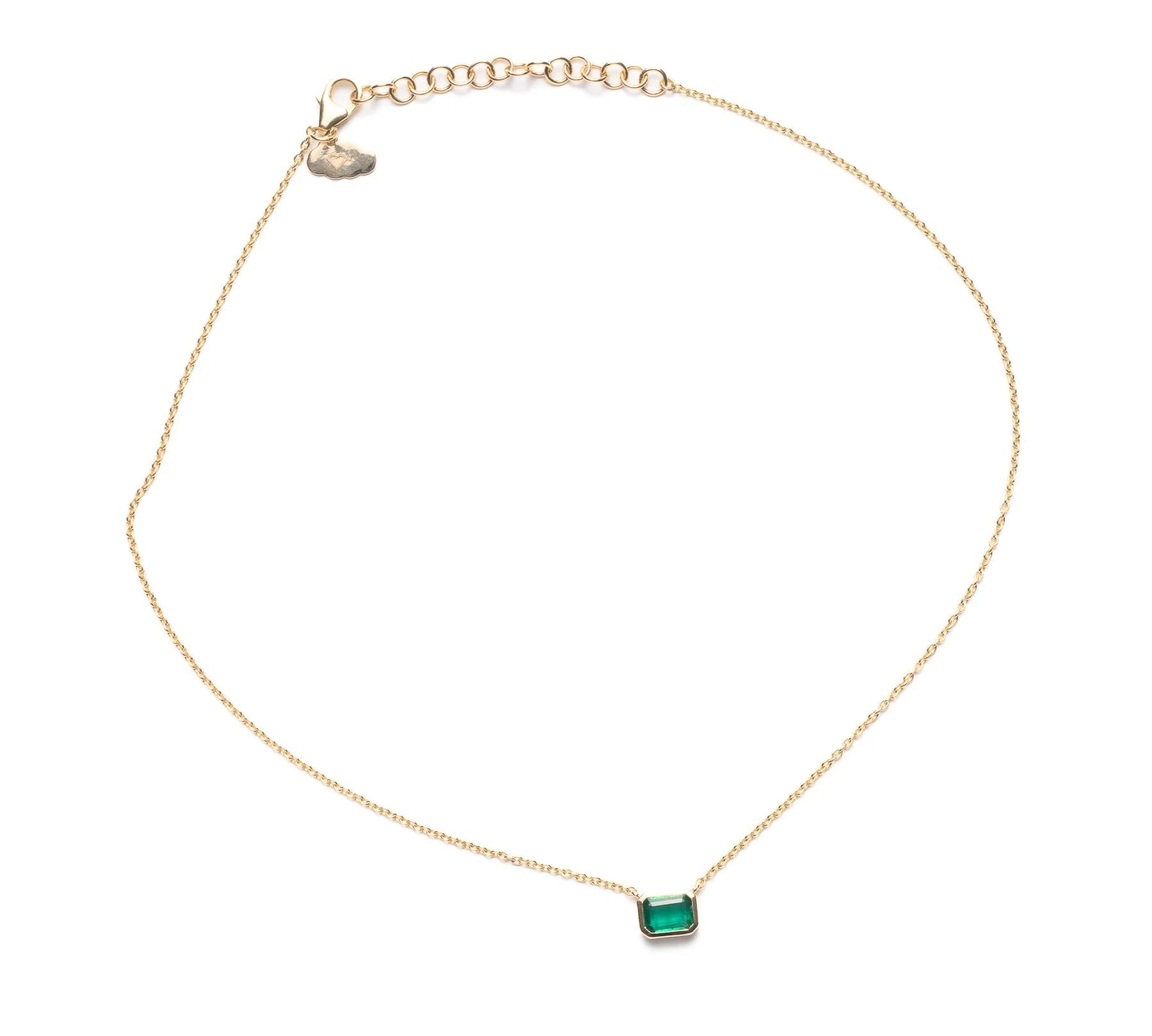 Emerald Cut Emerald Necklace Necklace The Finest Stack
