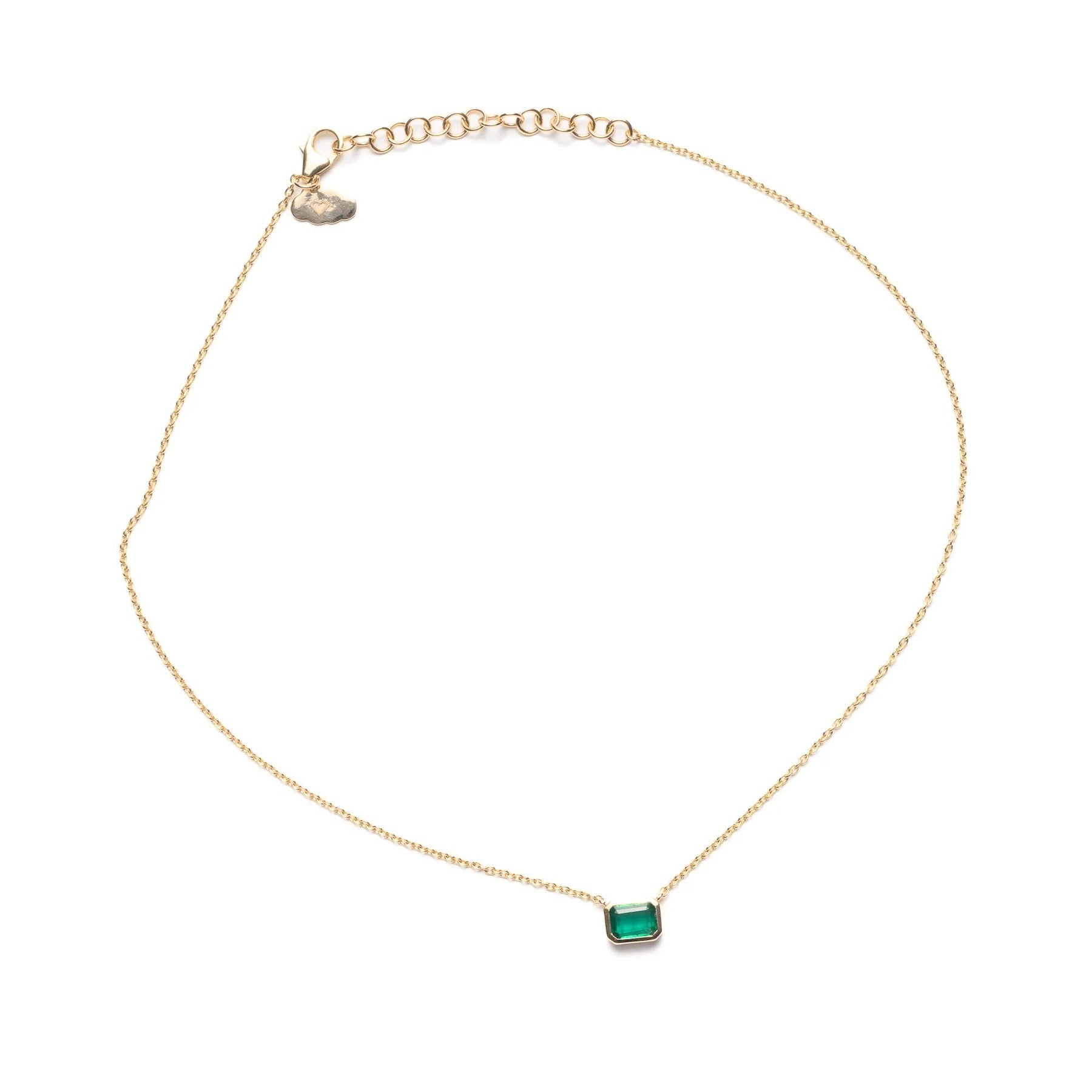 Emerald Cut Emerald Necklace Necklace The Finest Stack