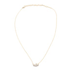 Small Diamond Cloud Necklace Charm Necklace The Finest Stack