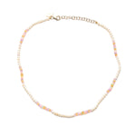 Pastel Opal and Seed Pearl Necklace Beaded Necklace The Finest Stack