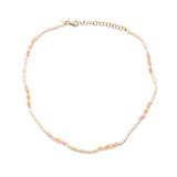Pastel Opal and Seed Pearl Necklace Beaded Necklace The Finest Stack